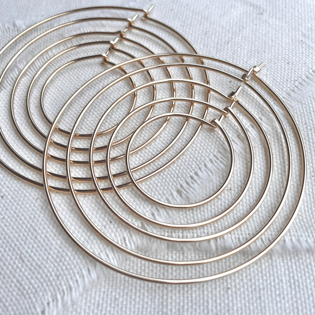 Hoop String Designs Round Classic Hoops – Pliers & String