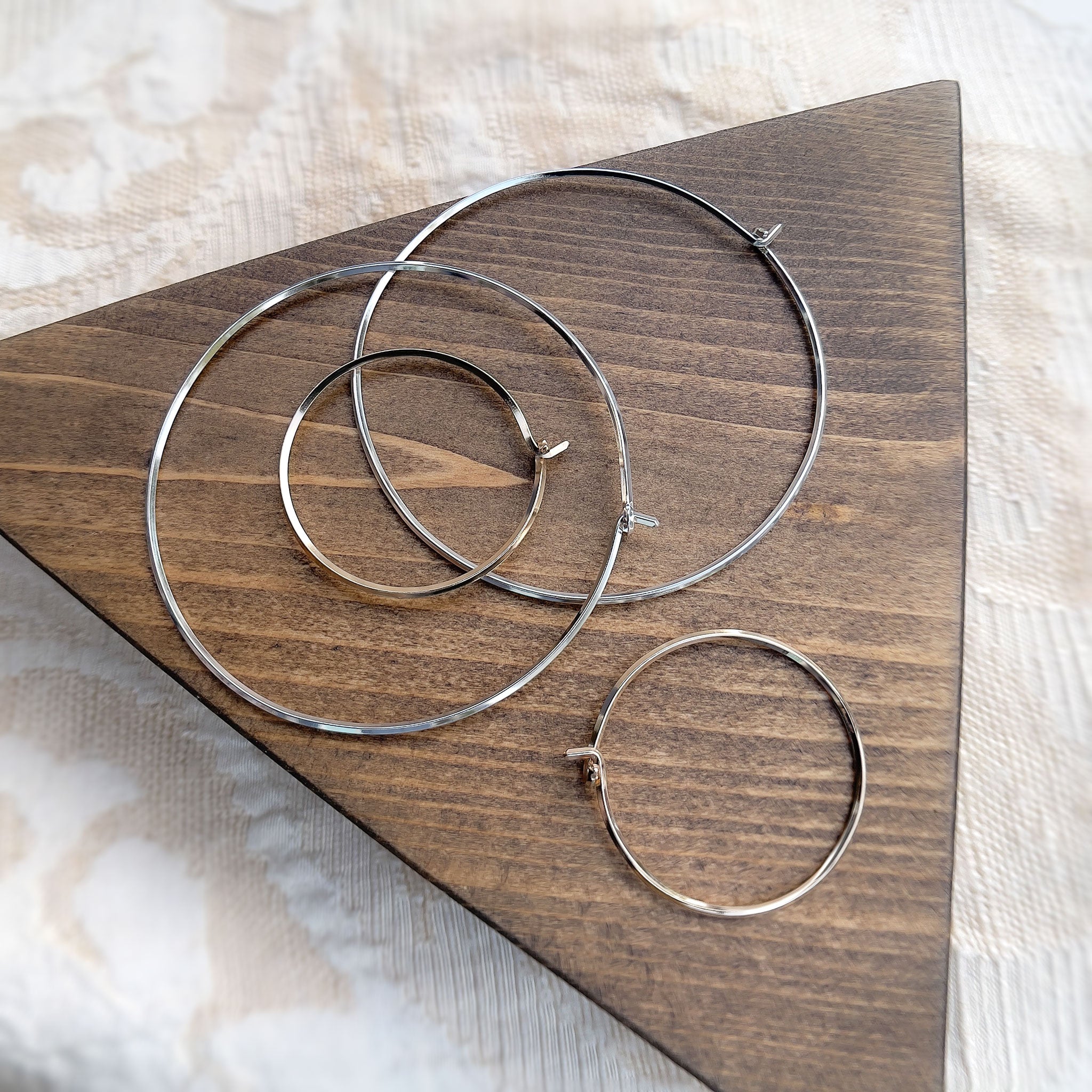 Round Convex Hoops – Pliers & String